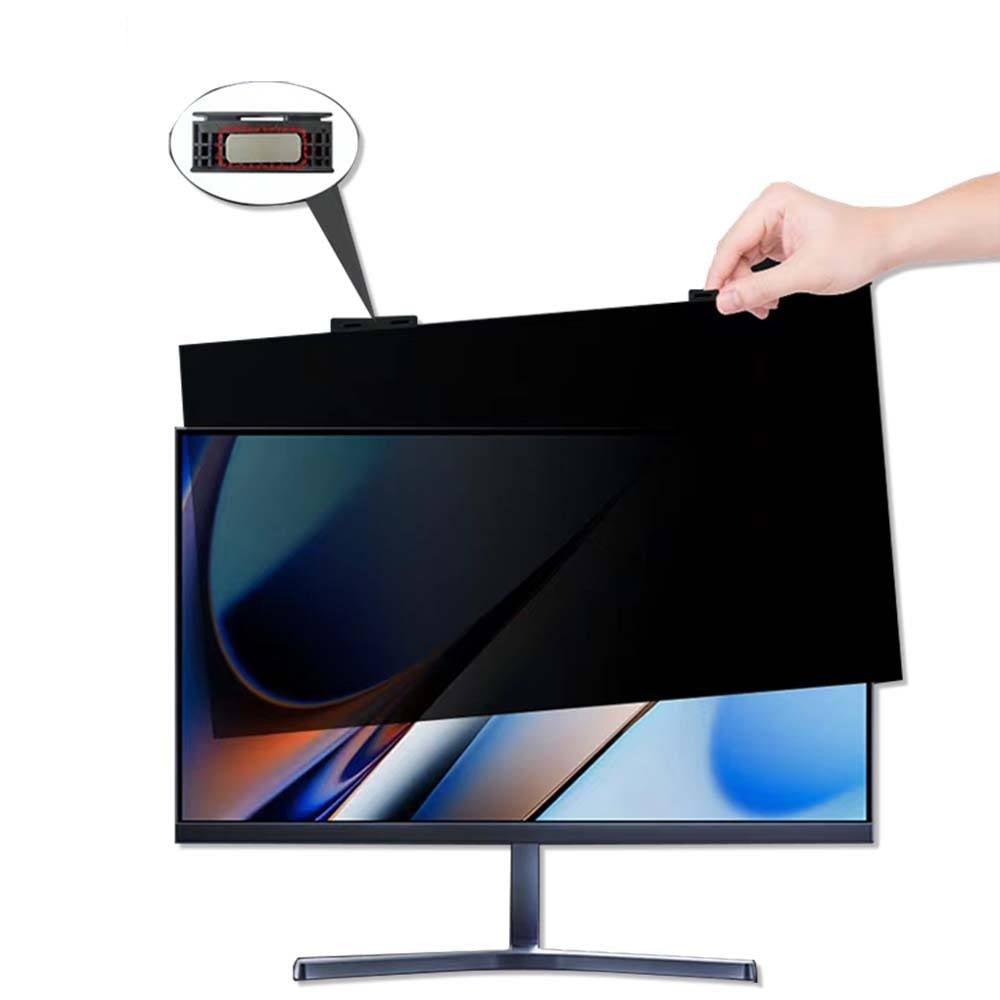 Hanging Magnetic Privacy Screen Filter for Monitor | Anti-Spy, Blue Light & 2H-3H Scratch Protection