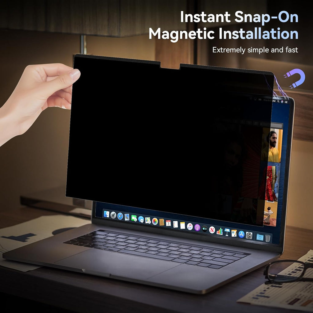 MacBook Privacy Screen Filter | Anti-Spy HD Glass & Blue Light Protection
